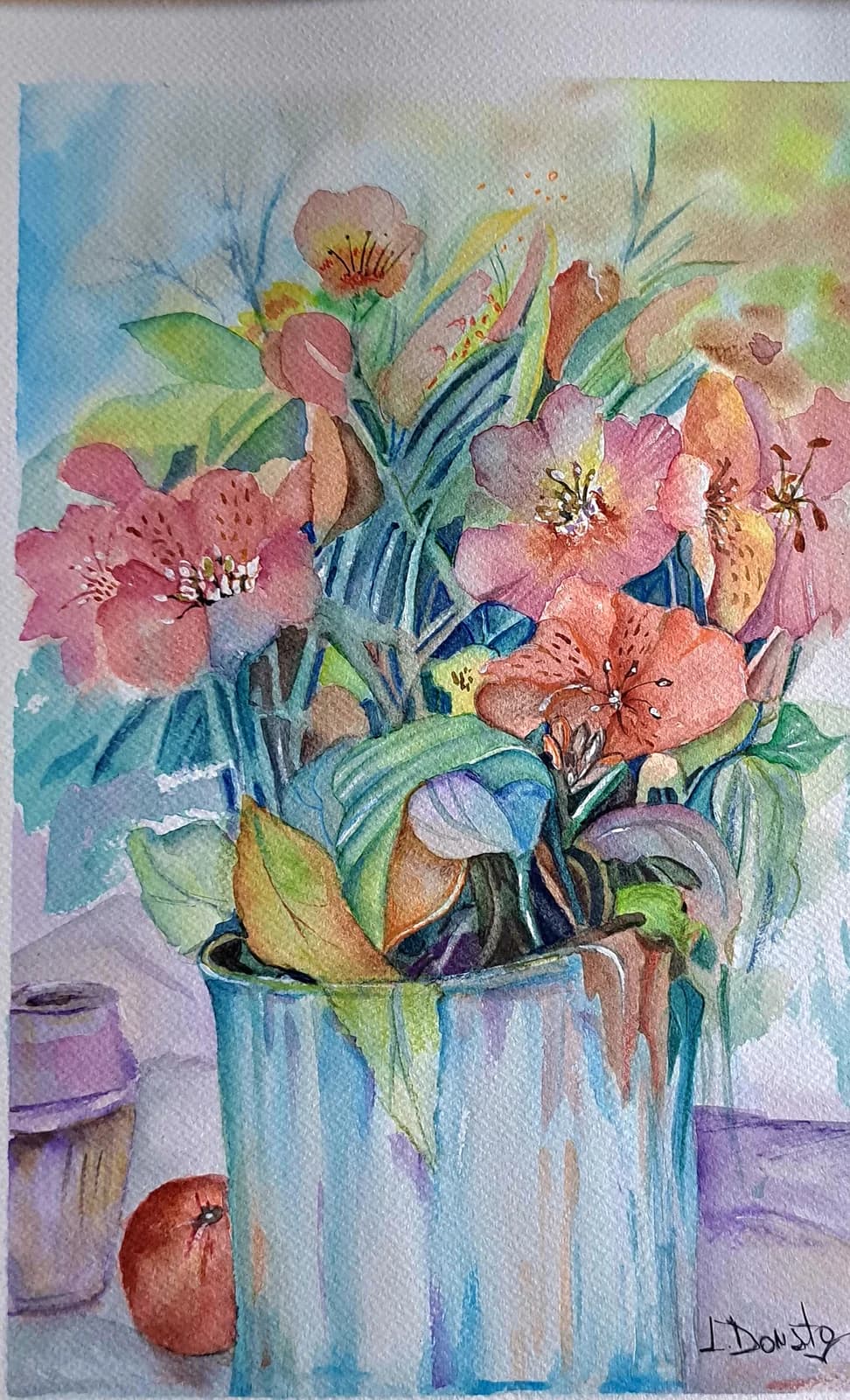 Primaveral, acuarela, 30 x 40 cm