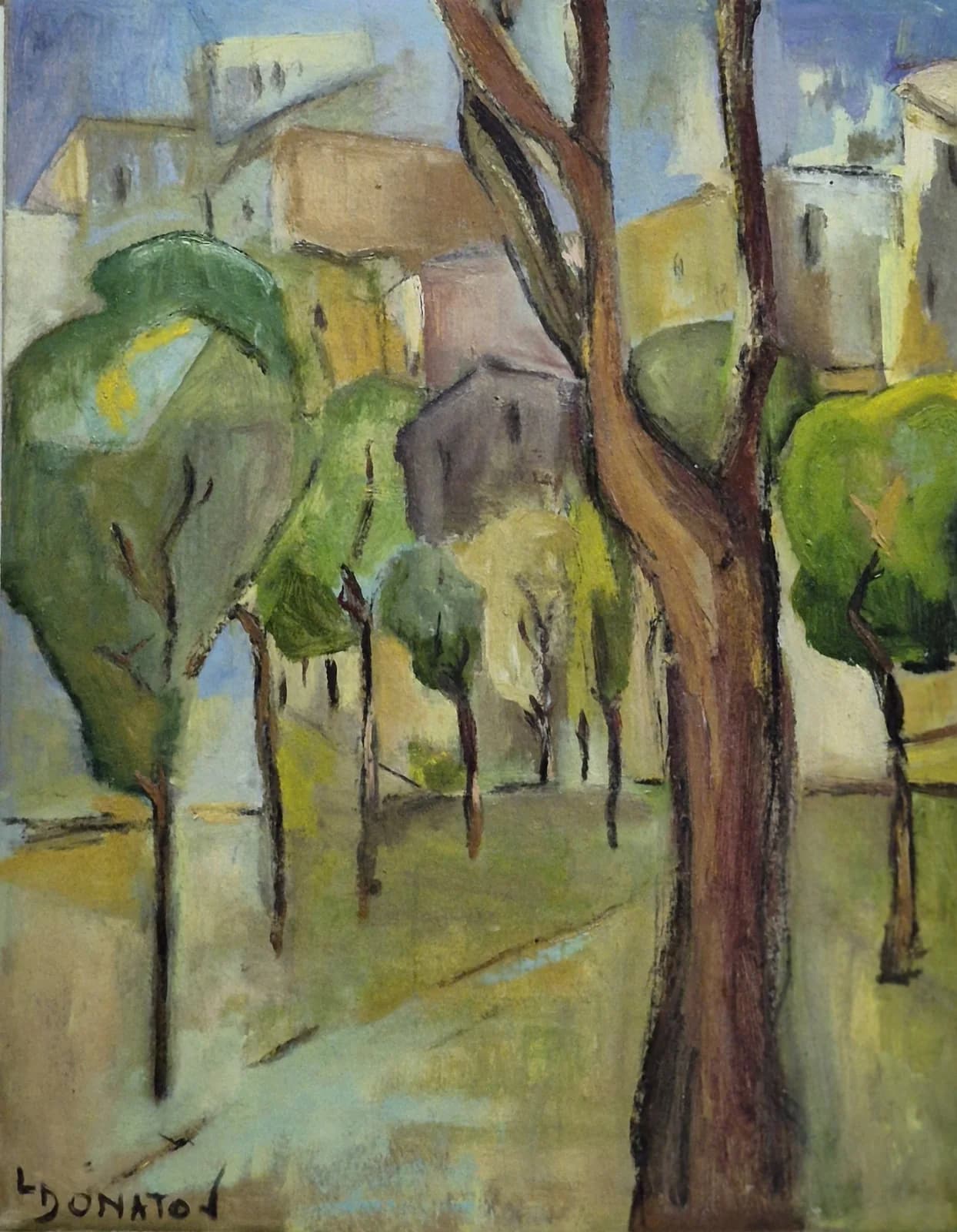Central Park I, óleo, 30 x 40 cm