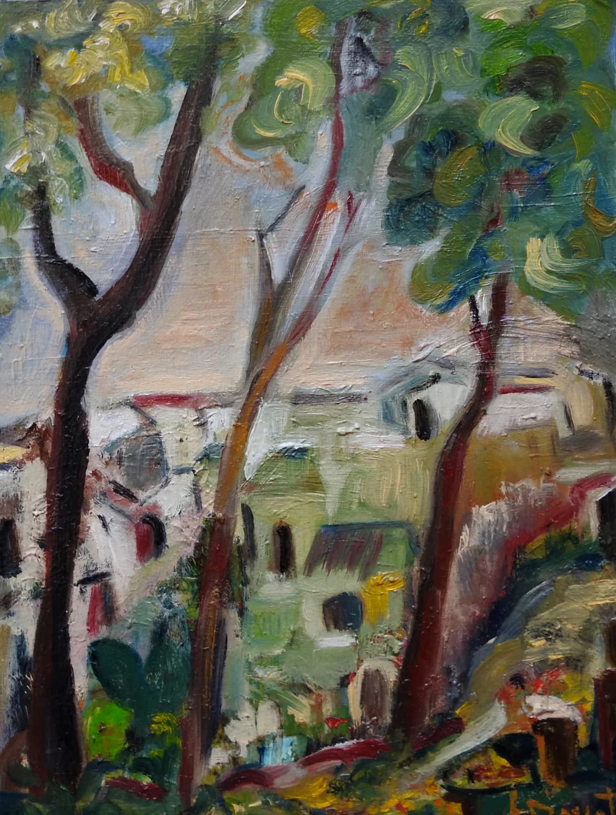 El Mirador, óleo, 24 x 32 cm