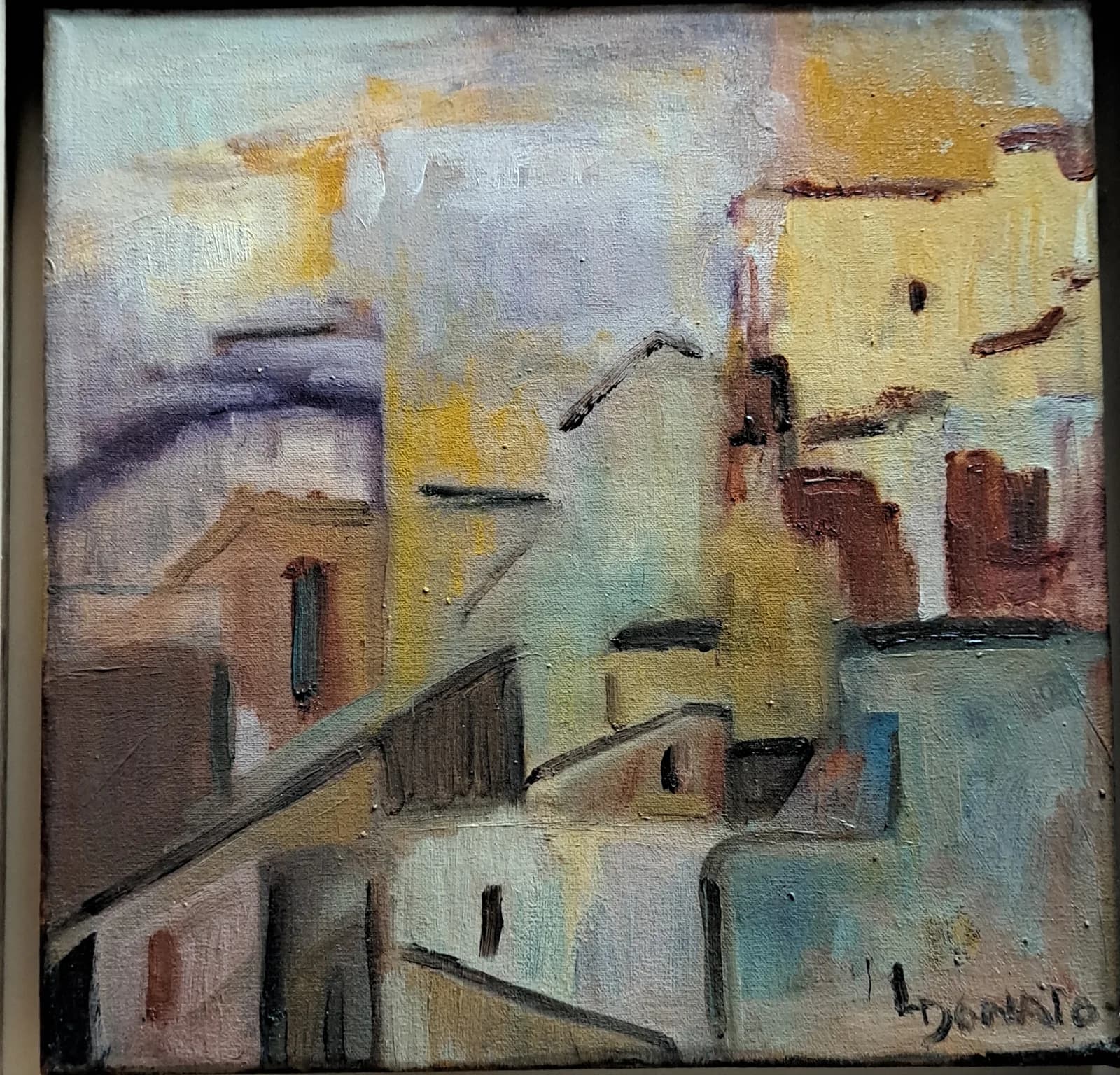 Paisaje Urbano II, óleo, 30 x 30 cm