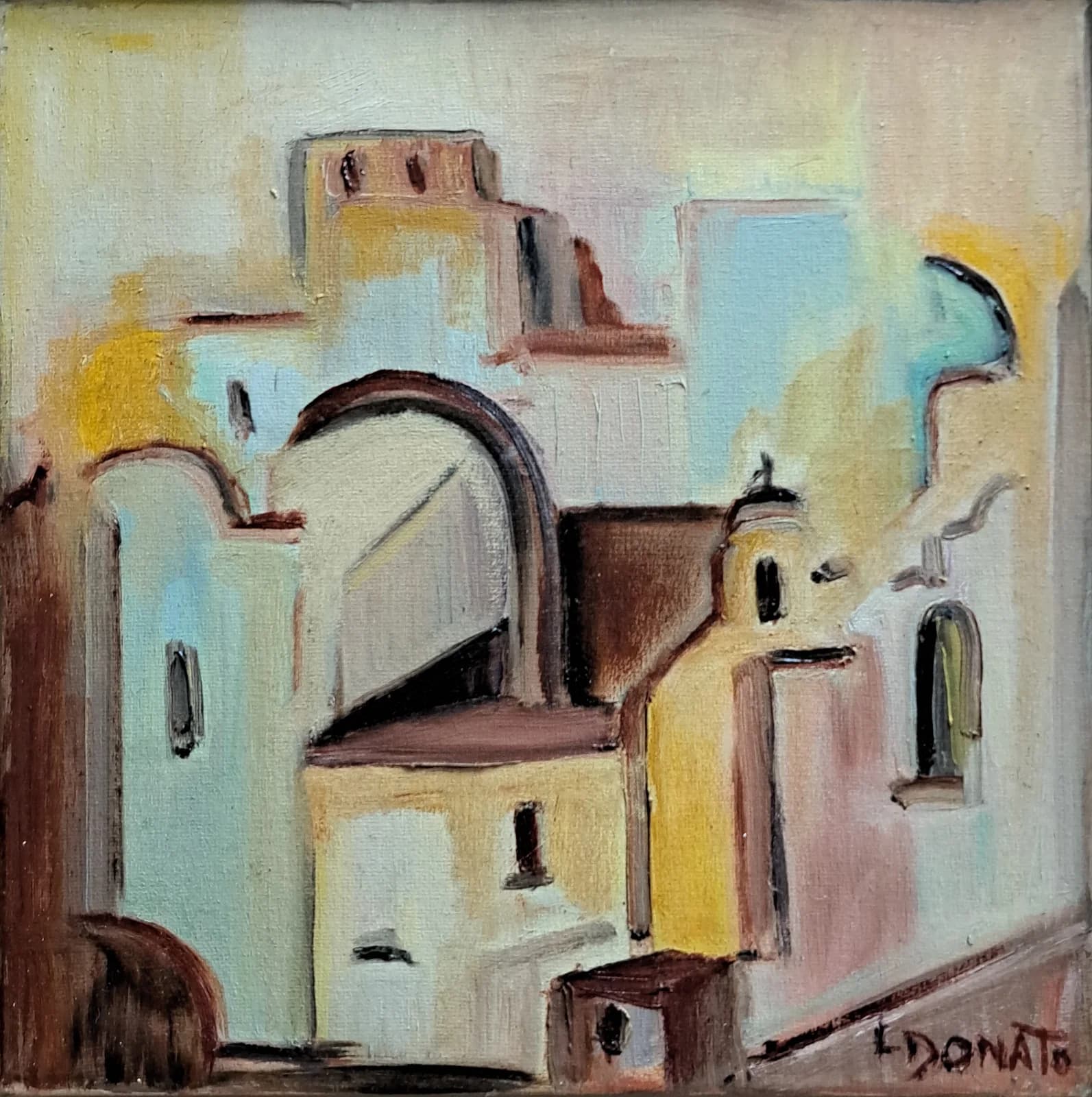 Paisaje Urbano IV, óleo, 30 x 30 cm